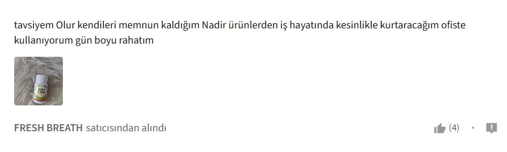 Trendyol kullanıcı yorumu 2