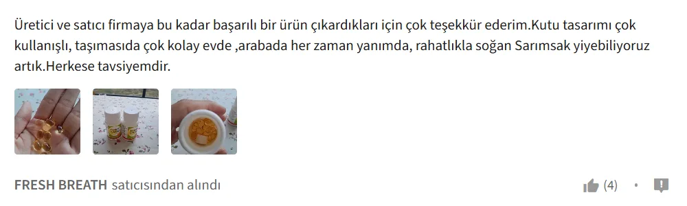 Trendyol kullanıcı yorumu 4